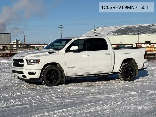 1C6SRFVT9MN715511 2021 Ram 1500 2021 Ram 1500 Sport 4X4 Crew Cab Pickup