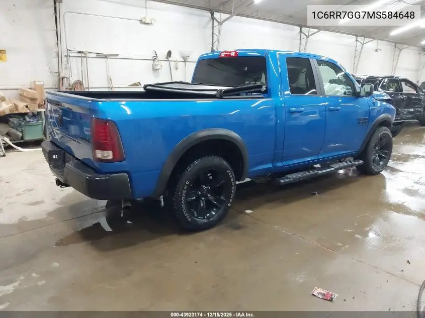 1C6RR7GG7MS584648 2021 Ram 1500 Classic Warlock 4X4 6'4 Box