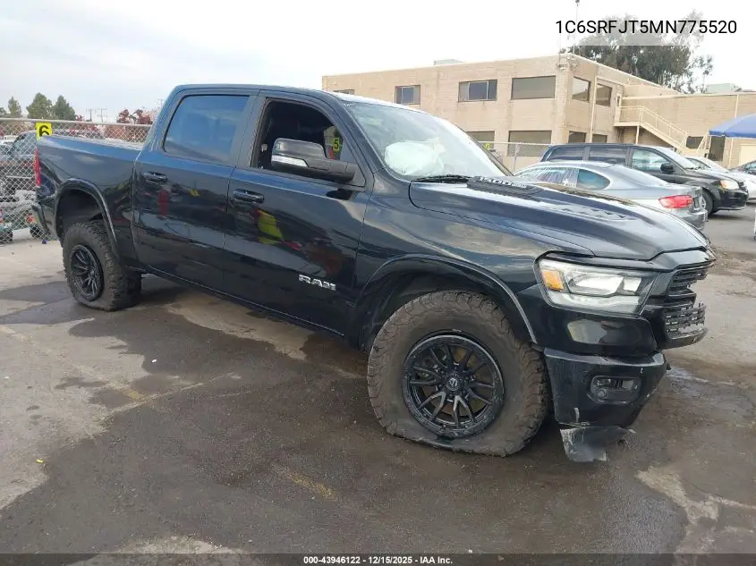 1C6SRFJT5MN775520 2021 Ram 1500 Laramie 4X4 5'7 Box