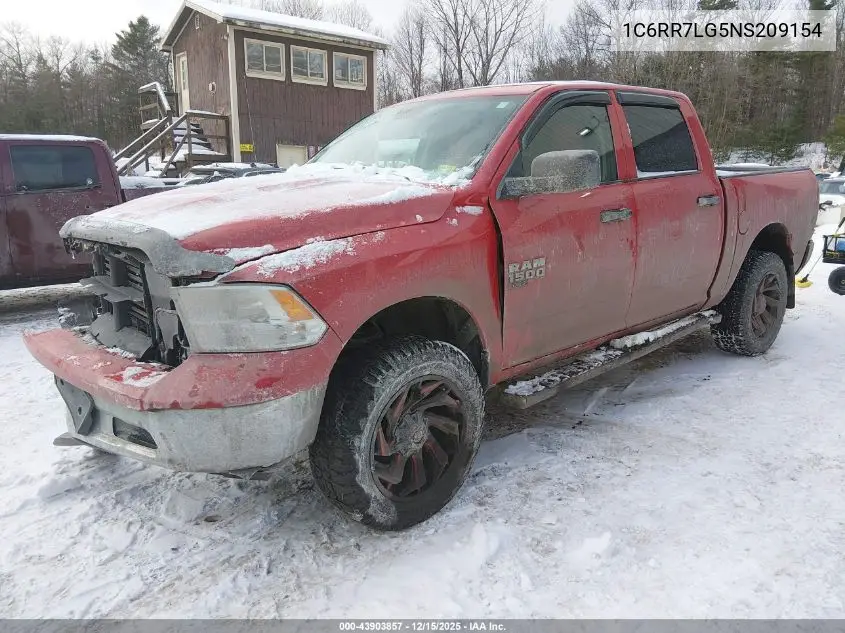 1C6RR7LG5NS209154 2022 Ram 1500 Classic Slt 4X4 5'7 Box