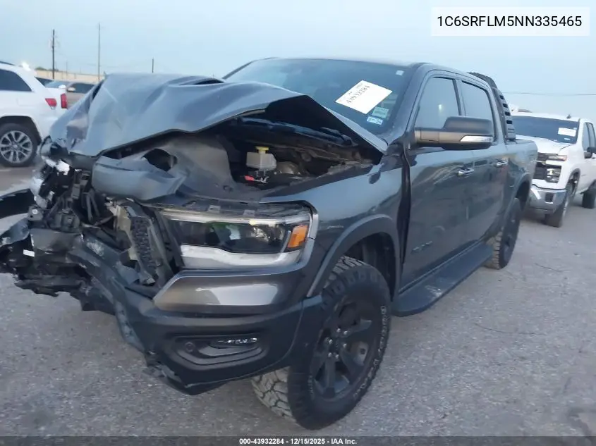 1C6SRFLM5NN335465 2022 Ram 1500 Rebel 4X4 5'7 Box