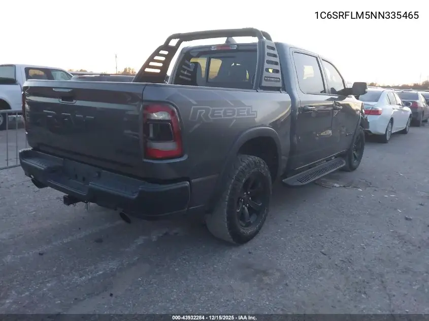 1C6SRFLM5NN335465 2022 Ram 1500 Rebel 4X4 5'7 Box