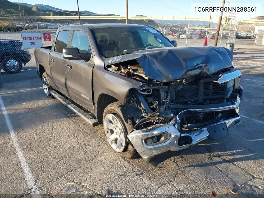 1C6RRFFG0NN288561 2022 Ram 1500 Big Horn 4X4 5'7 Box