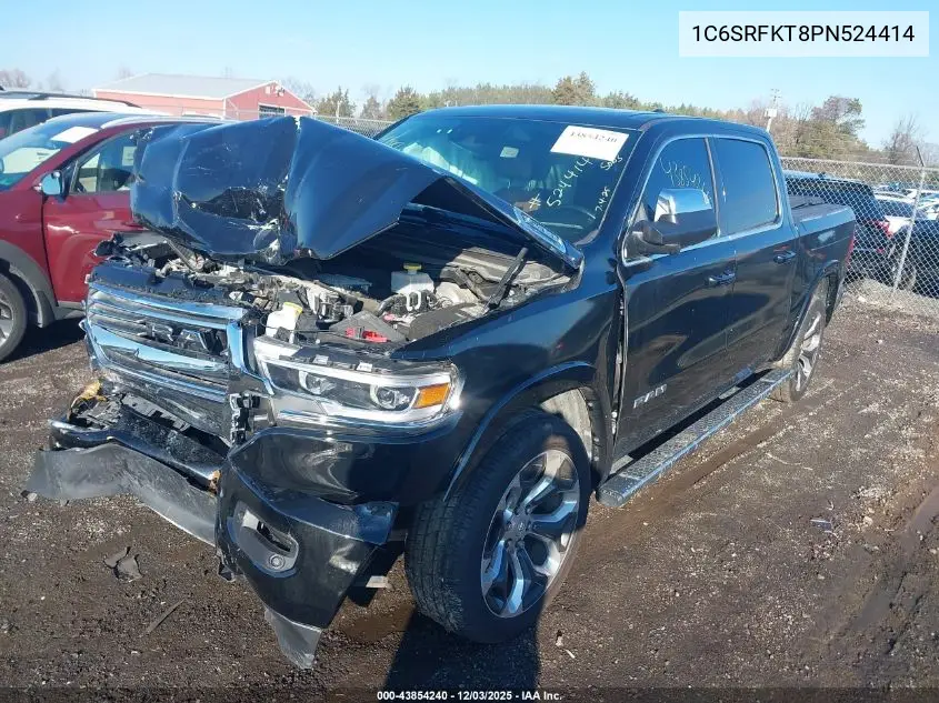 1C6SRFKT8PN524414 2023 Ram 1500 Limited Longhorn 4X4 5'7 Box