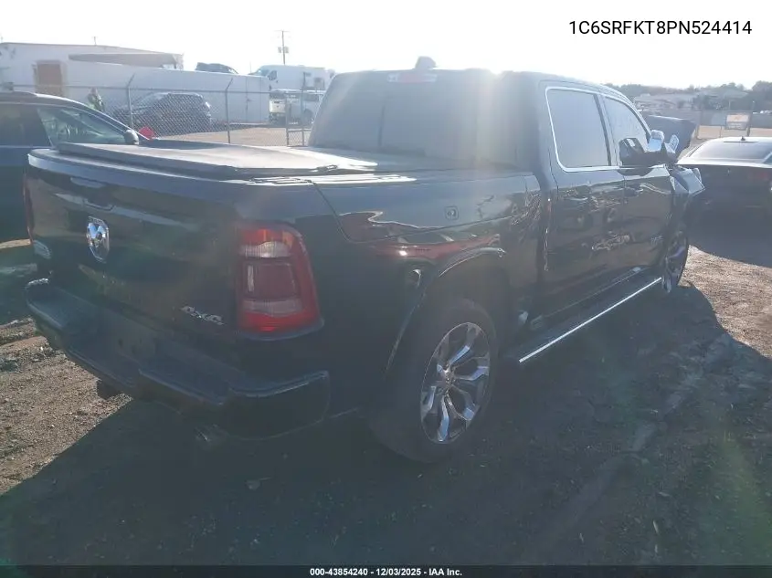 1C6SRFKT8PN524414 2023 Ram 1500 Limited Longhorn 4X4 5'7 Box