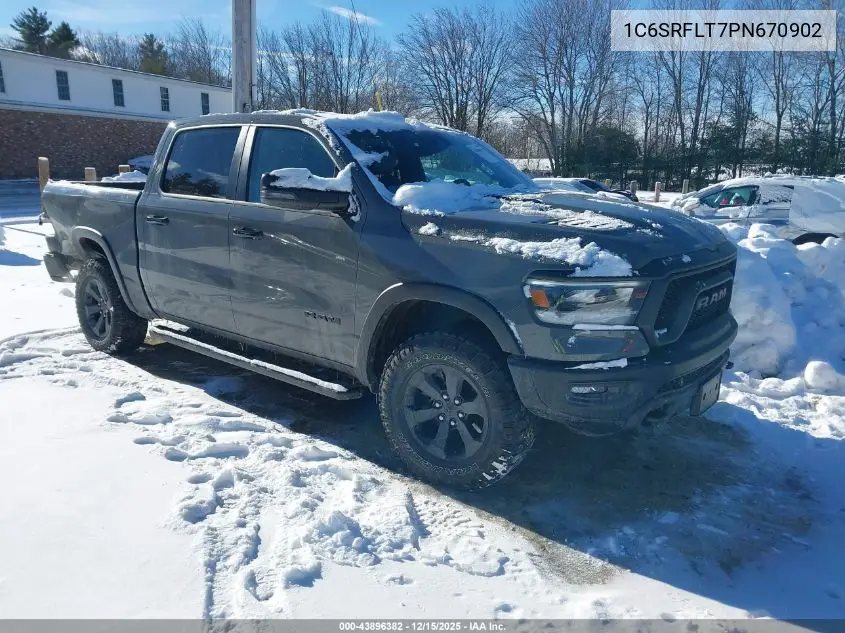 1C6SRFLT7PN670902 2023 Ram 1500 Rebel 4X4 5'7 Box