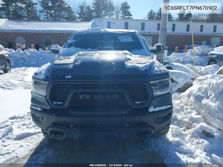 1C6SRFLT7PN670902 2023 Ram 1500 Rebel 4X4 5'7 Box