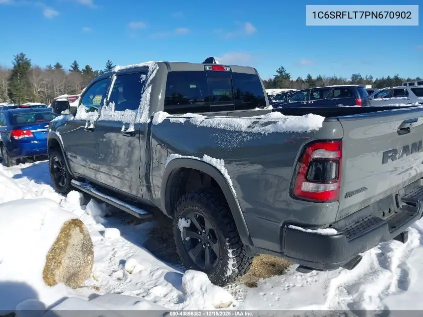1C6SRFLT7PN670902 2023 Ram 1500 Rebel 4X4 5'7 Box