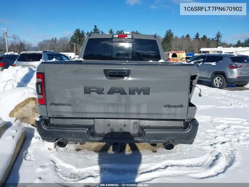1C6SRFLT7PN670902 2023 Ram 1500 Rebel 4X4 5'7 Box