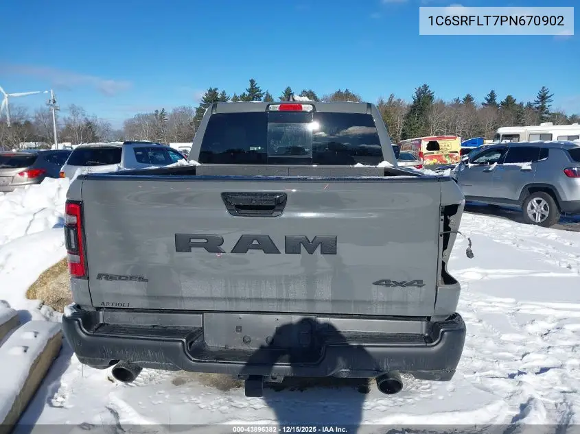 1C6SRFLT7PN670902 2023 Ram 1500 Rebel 4X4 5'7 Box