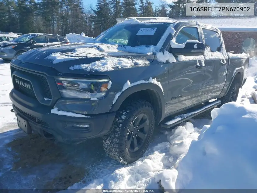 1C6SRFLT7PN670902 2023 Ram 1500 Rebel 4X4 5'7 Box