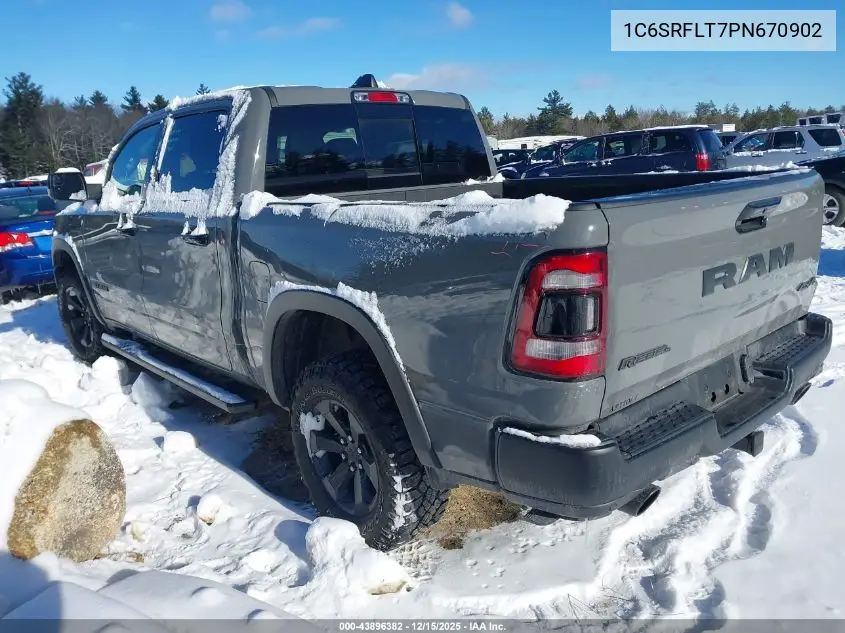 1C6SRFLT7PN670902 2023 Ram 1500 Rebel 4X4 5'7 Box