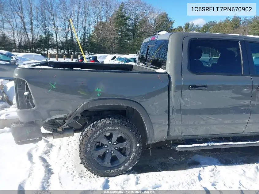 1C6SRFLT7PN670902 2023 Ram 1500 Rebel 4X4 5'7 Box