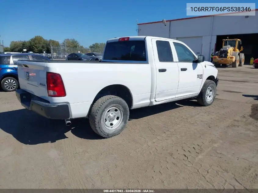 1C6RR7FG6PS538346 2023 Ram 1500 Classic Tradesman 4X4 6'4 Box