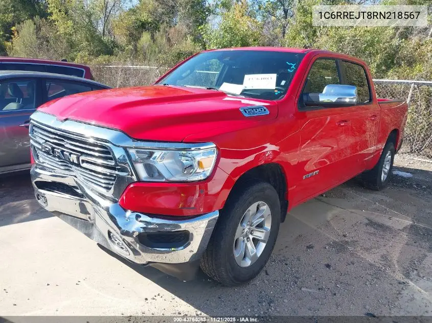 1C6RREJT8RN218567 2024 Ram 1500 Laramie 4X2 5'7 Box