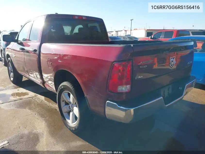 1C6RR7GG6RS156416 2024 Ram 1500 Classic Slt 4X4 6'4 Box