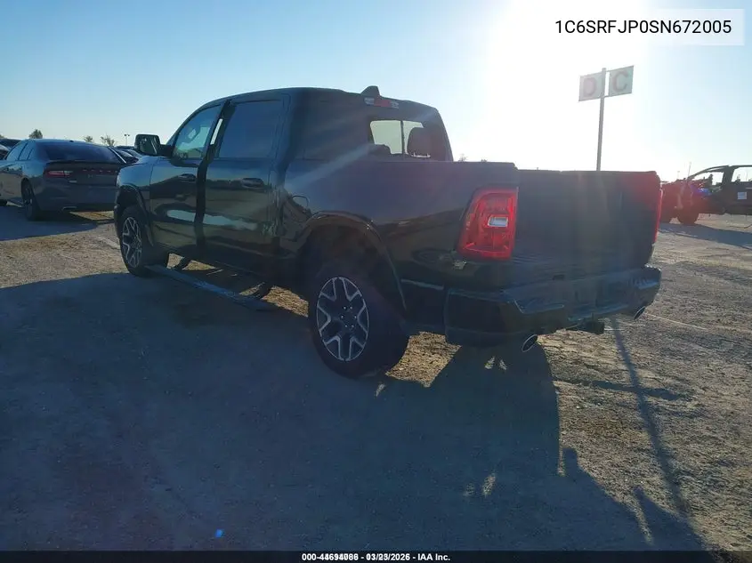 1C6SRFJP0SN672005 2025 Ram 1500 Laramie 4X4 5'7 Box