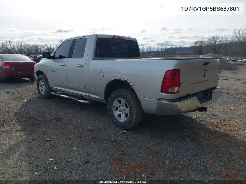1D7RV1GP5BS687801 2011 Ram Ram 1500 Slt