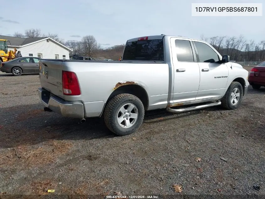 1D7RV1GP5BS687801 2011 Ram Ram 1500 Slt