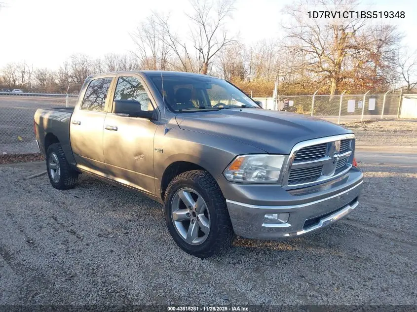1D7RV1CT1BS519348 2011 Ram Ram 1500 Slt