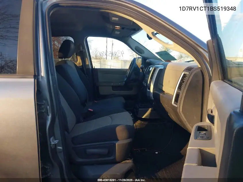 1D7RV1CT1BS519348 2011 Ram Ram 1500 Slt