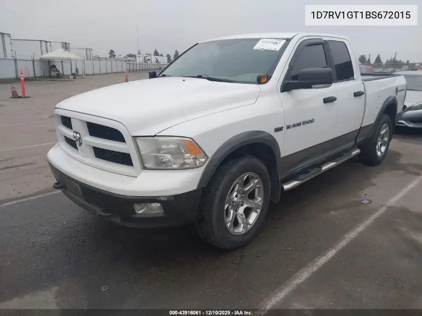 1D7RV1GT1BS672015 2011 Ram Ram 1500 Slt