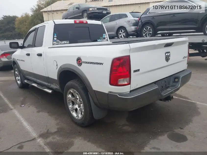 1D7RV1GT1BS672015 2011 Ram Ram 1500 Slt