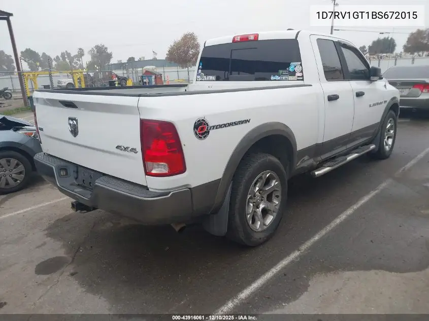 1D7RV1GT1BS672015 2011 Ram Ram 1500 Slt