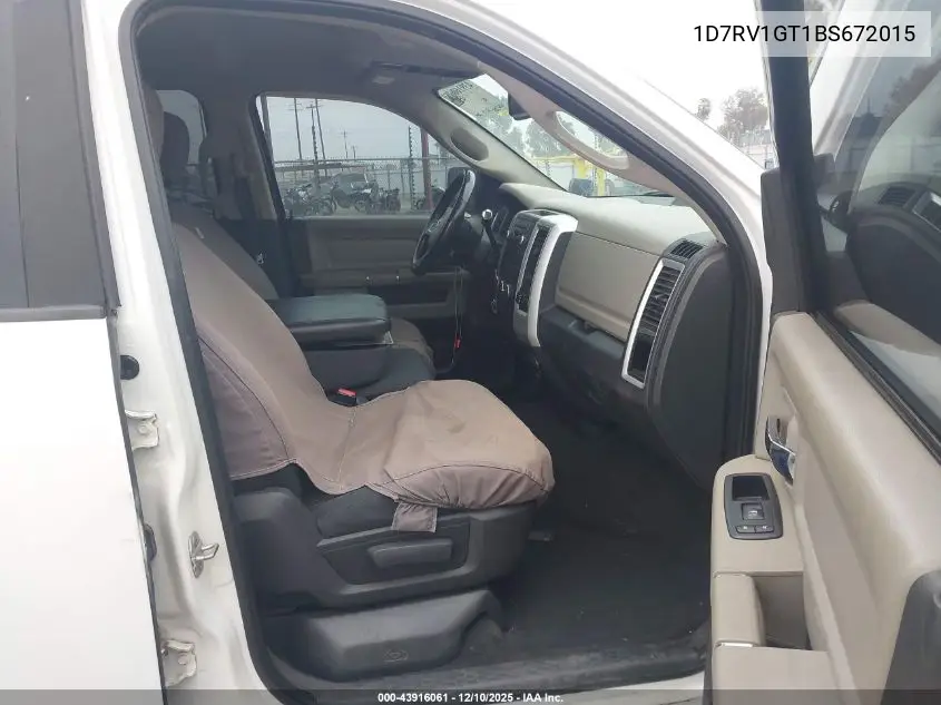 1D7RV1GT1BS672015 2011 Ram Ram 1500 Slt