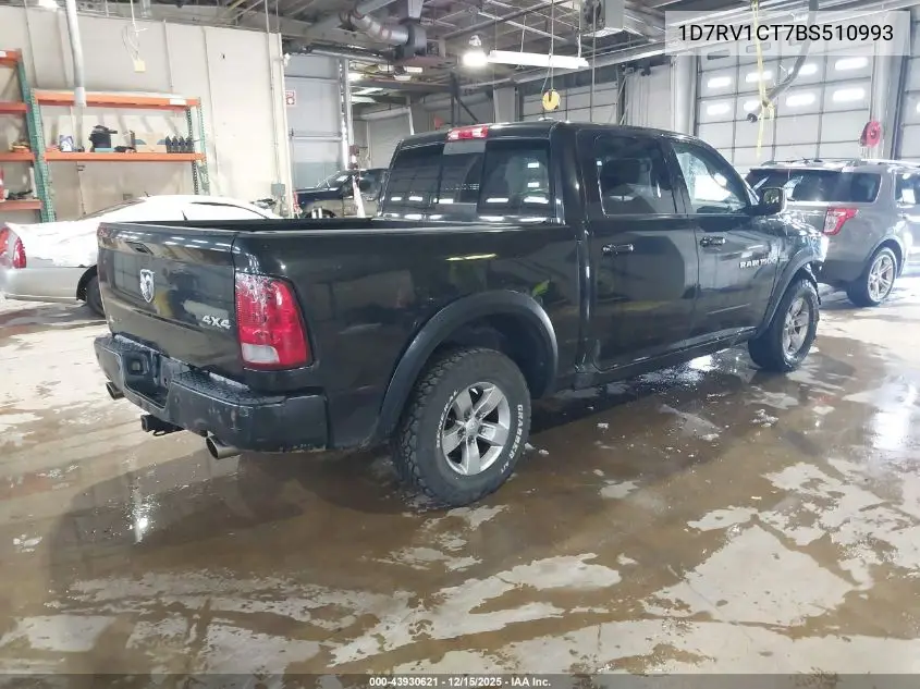 1D7RV1CT7BS510993 2011 Ram Ram 1500 Sport