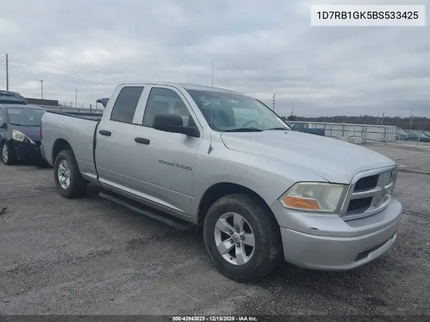 1D7RB1GK5BS533425 2011 Ram Ram 1500 St