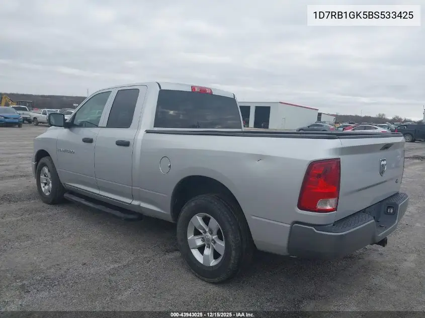 1D7RB1GK5BS533425 2011 Ram Ram 1500 St