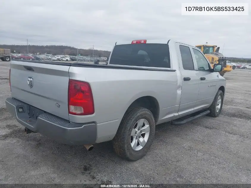 1D7RB1GK5BS533425 2011 Ram Ram 1500 St