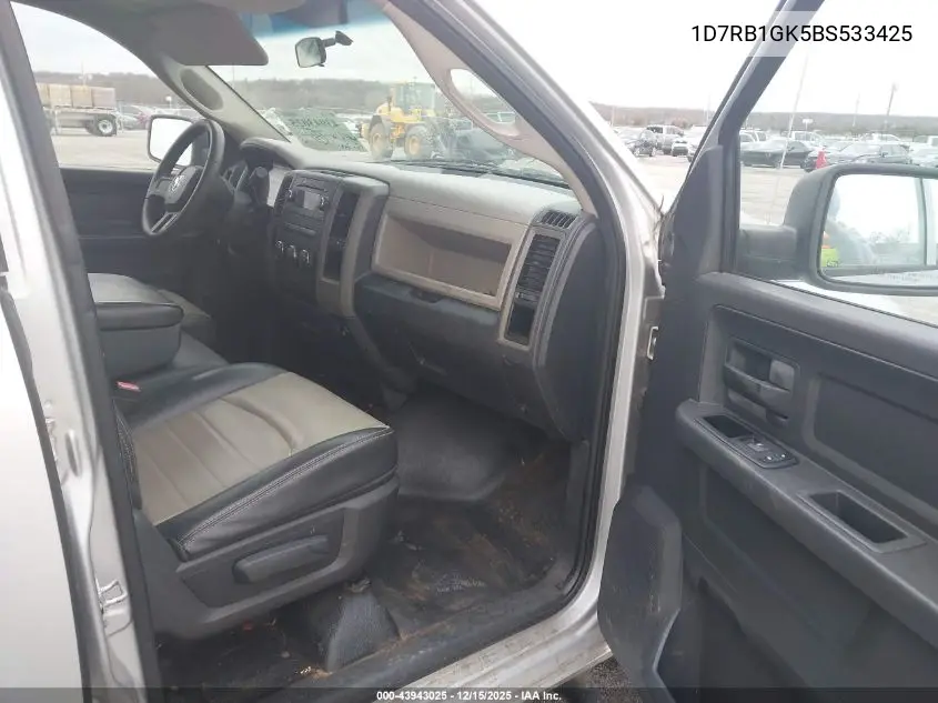 1D7RB1GK5BS533425 2011 Ram Ram 1500 St