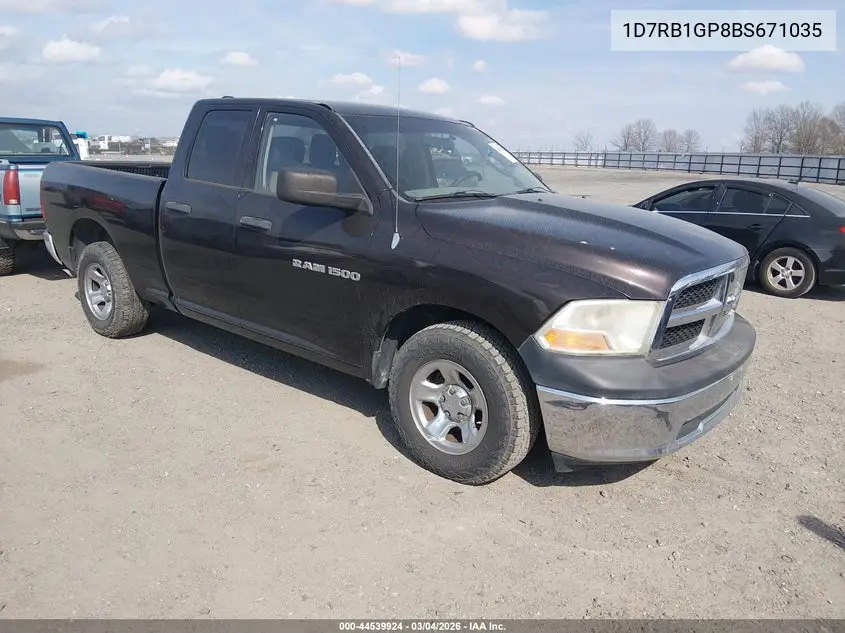 1D7RB1GP8BS671035 2011 Ram Ram 1500 St