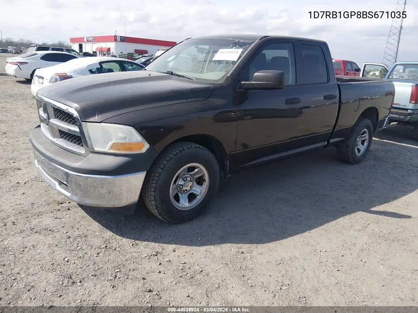 1D7RB1GP8BS671035 2011 Ram Ram 1500 St