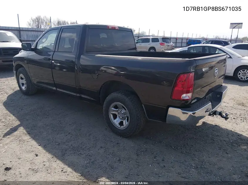 1D7RB1GP8BS671035 2011 Ram Ram 1500 St