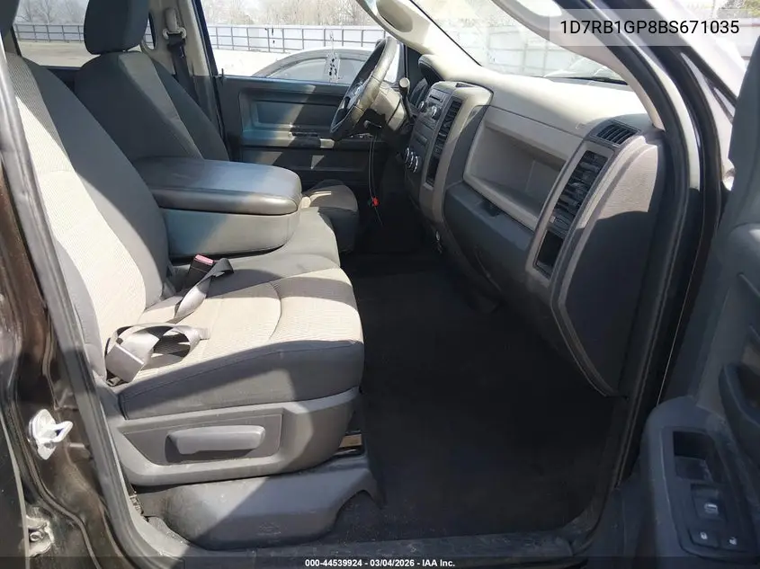 1D7RB1GP8BS671035 2011 Ram Ram 1500 St