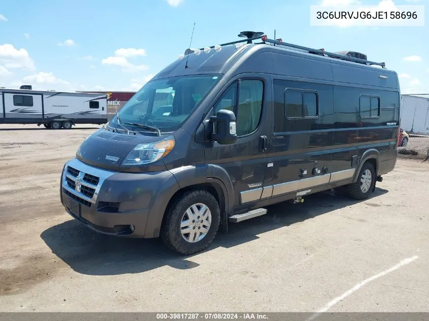 3C6URVJG6JE158696 2018 Ram Promaster 3500 Cargo Van High Roof 159 Wb Ext