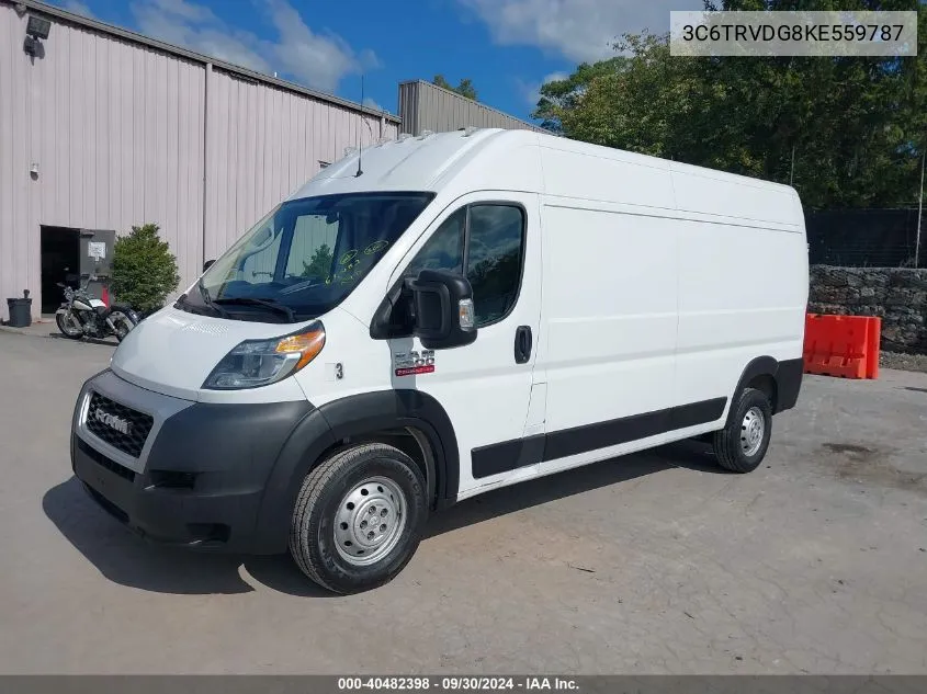 3C6TRVDG8KE559787 2019 Ram Promaster 2500 High Roof 159 Wb