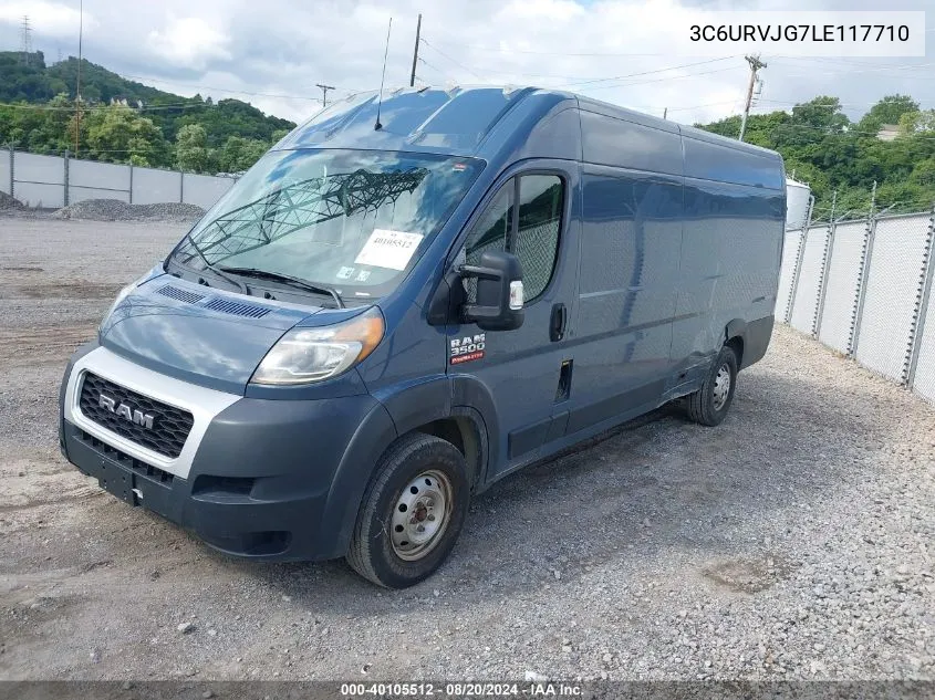 3C6URVJG7LE117710 2020 Ram Promaster 3500 Cargo Van High Roof 159 Wb Ext