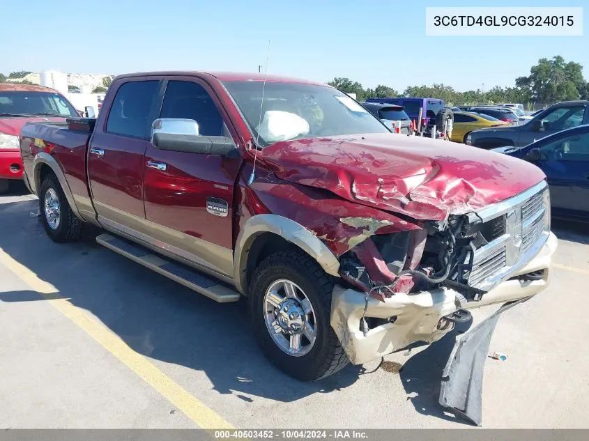 3C6TD4GL9CG324015 2012 Ram 2500 Laramie Longhorn/Limited Edition