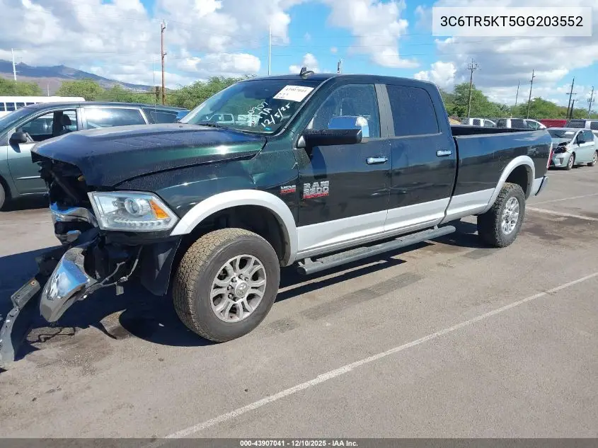 3C6TR5KT5GG203552 2016 Ram 2500 Laramie