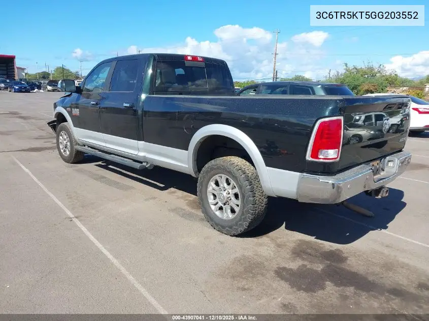 3C6TR5KT5GG203552 2016 Ram 2500 Laramie