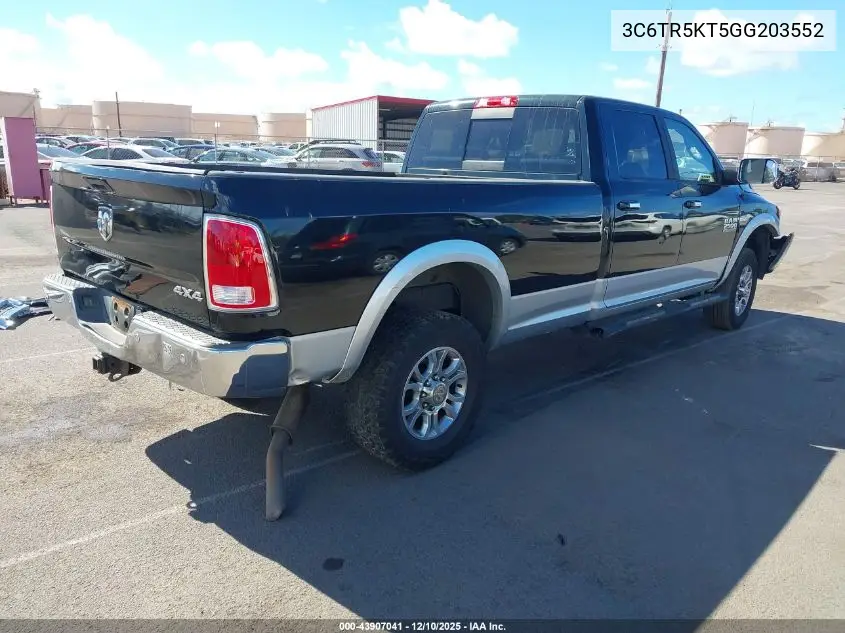 3C6TR5KT5GG203552 2016 Ram 2500 Laramie