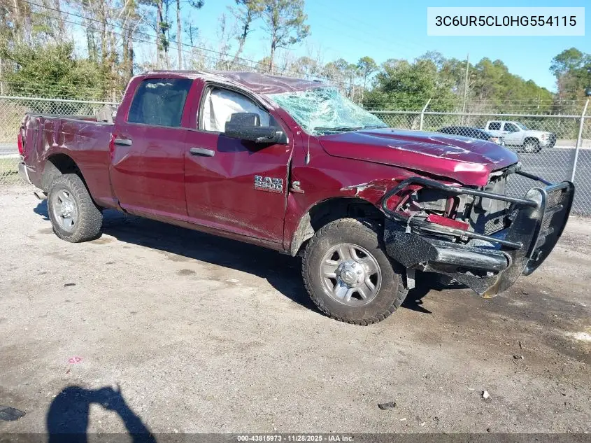 3C6UR5CL0HG554115 2017 Ram 2500 Tradesman 4X4 6'4 Box