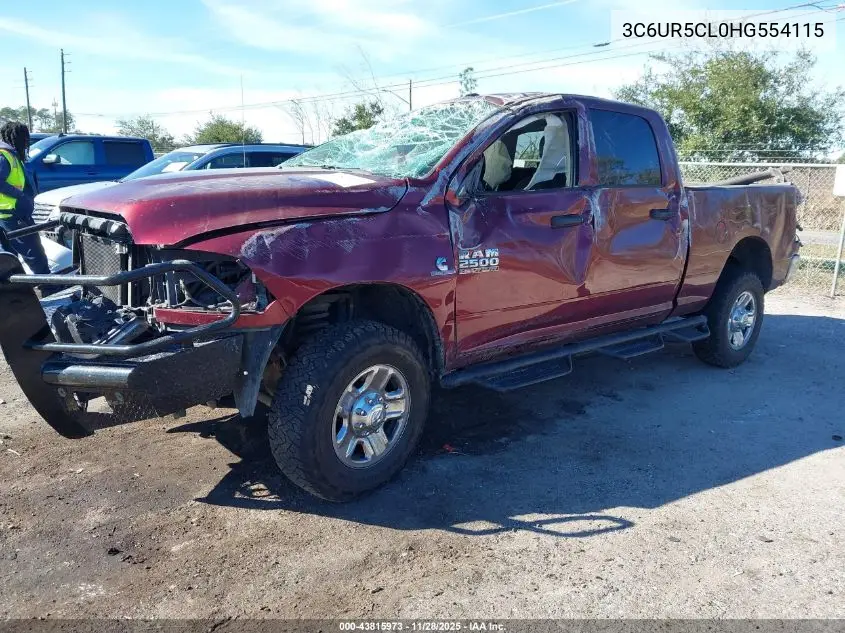3C6UR5CL0HG554115 2017 Ram 2500 Tradesman 4X4 6'4 Box