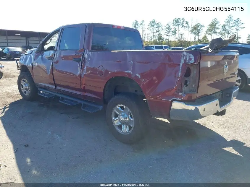 3C6UR5CL0HG554115 2017 Ram 2500 Tradesman 4X4 6'4 Box