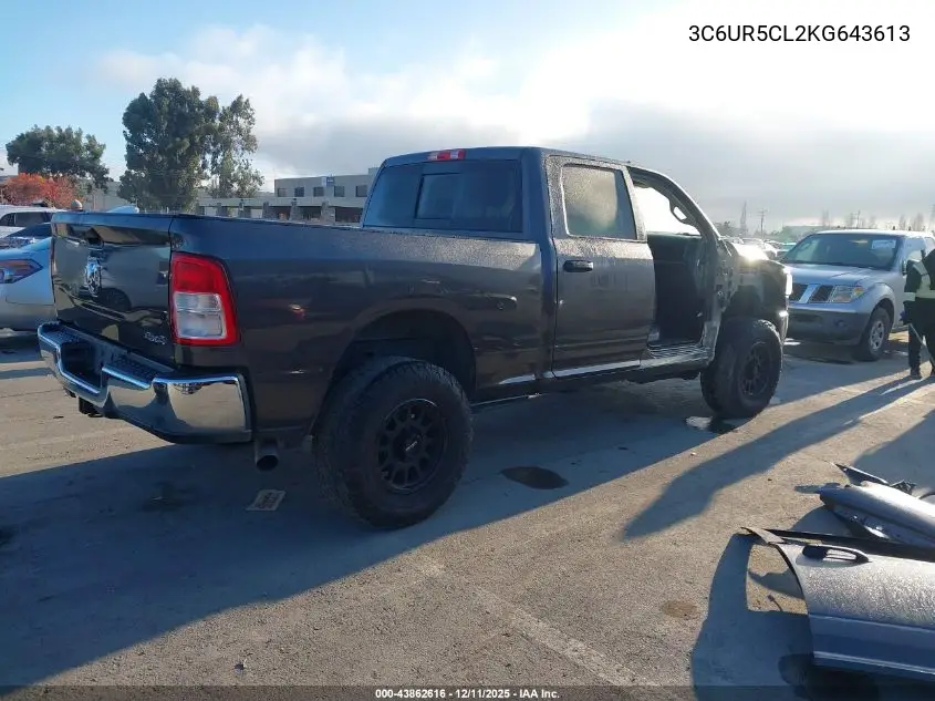 3C6UR5CL2KG643613 2019 Ram 2500 Tradesman 4X4 6'4 Box