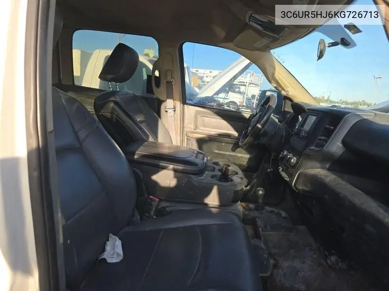 3C6UR5HJ6KG726713 2019 Ram 2500 Tradesman 4X4 8' Box